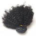 Afro Kinky Nappy Hair Bundles, One Bundle Natural Color Vrigin Human Hair Hair Weave